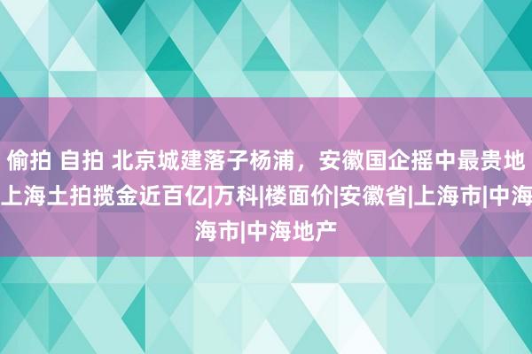 偷拍 自拍 北京城建落子杨浦，安徽国企摇中最贵地块，上海土拍揽金近百亿|万科|楼面价|安徽省|上海市|中海地产