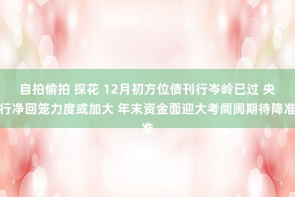 自拍偷拍 探花 12月初方位债刊行岑岭已过 央行净回笼力度或加大 年末资金面迎大考阛阓期待降准